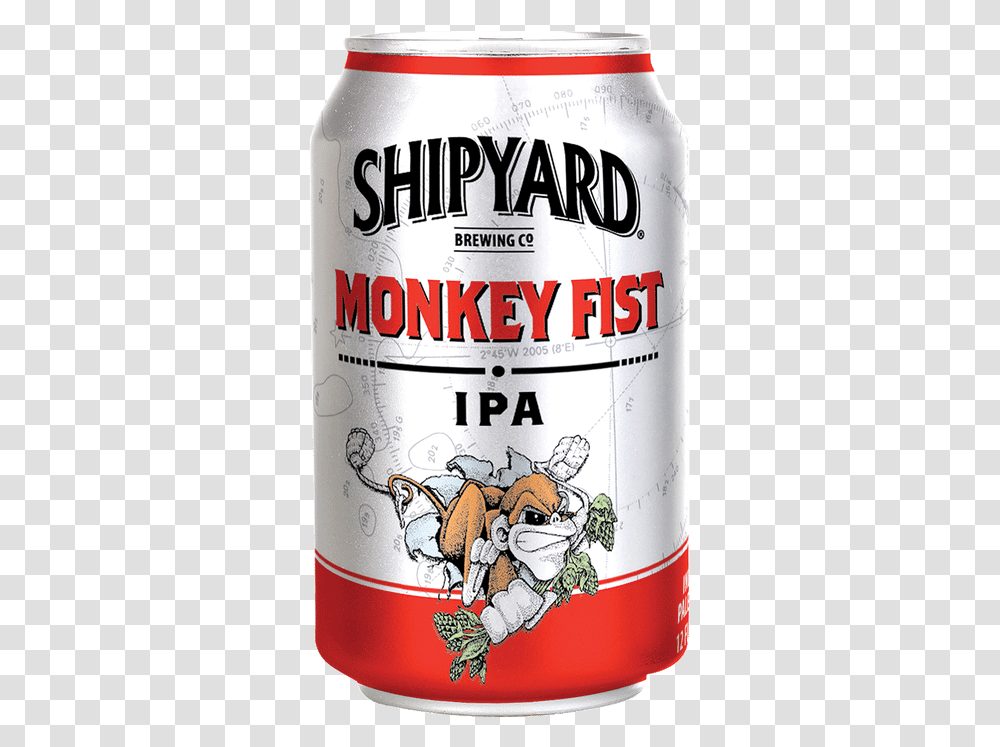 Shipyard Monkey Fist Ipa Shipyard Brewing Company, Tin, Can, Alcohol, Beverage Transparent Png