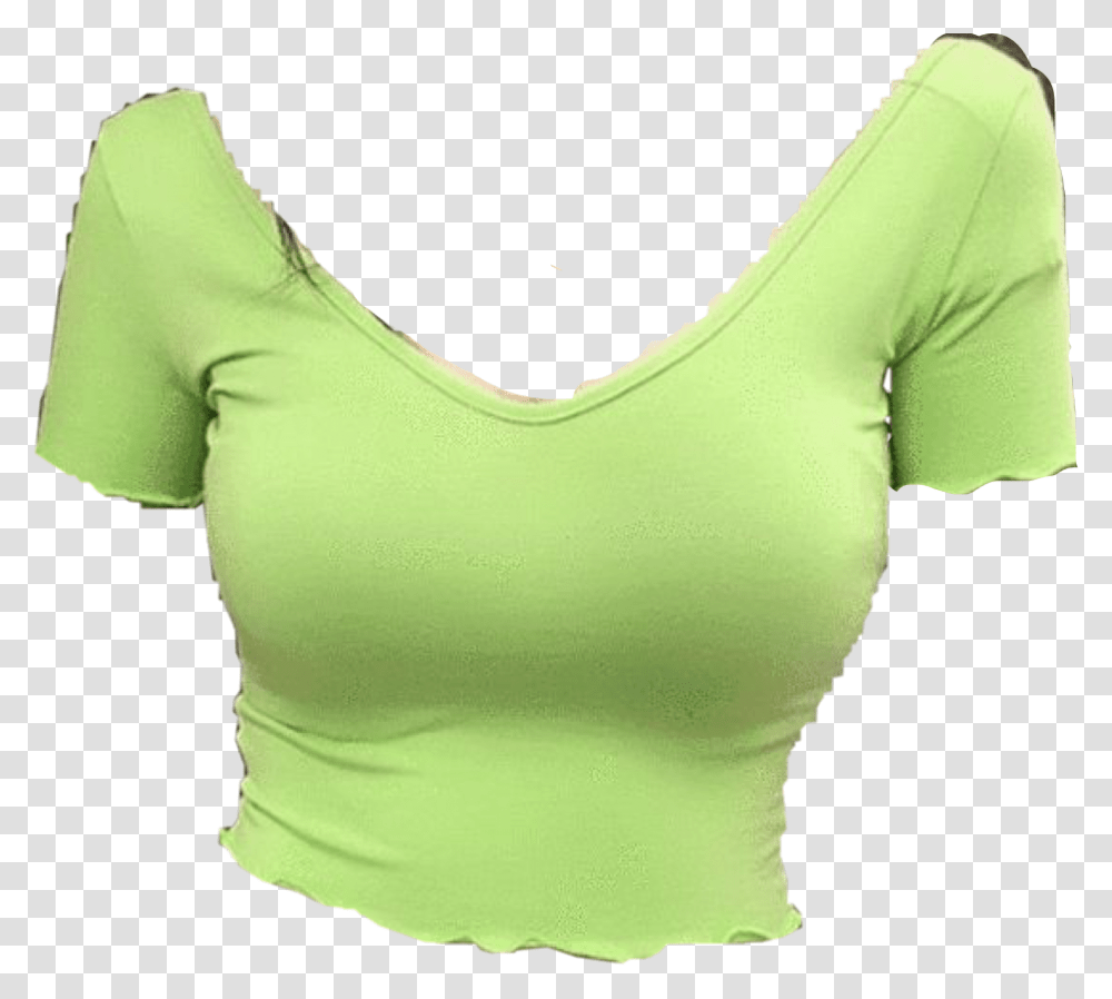 Shirt Aesthetic Tumblr Clothes Green Greenshirt Aesthetic Green Clothes, Apparel, Blouse Transparent Png