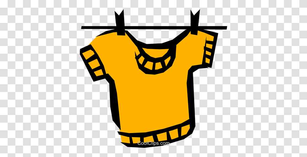 Shirt Hanging On A Clothesline Royalty Free Vector Clip Art, Hand, Plot Transparent Png