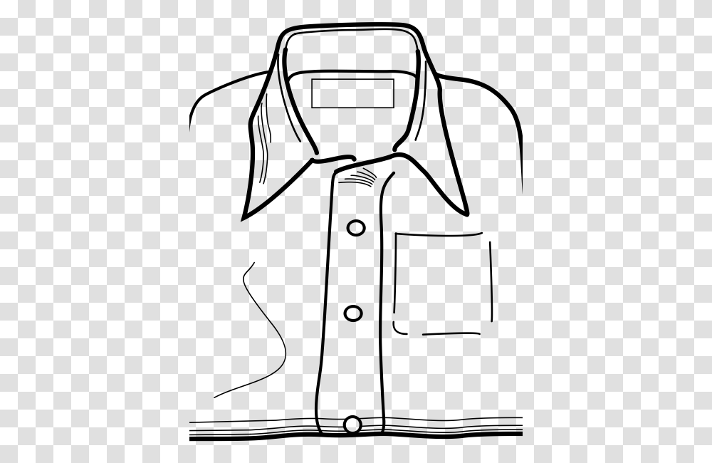 Shirt Outline Vector Clip Art Clothes Clipart Black And White, Gray, World Of Warcraft Transparent Png
