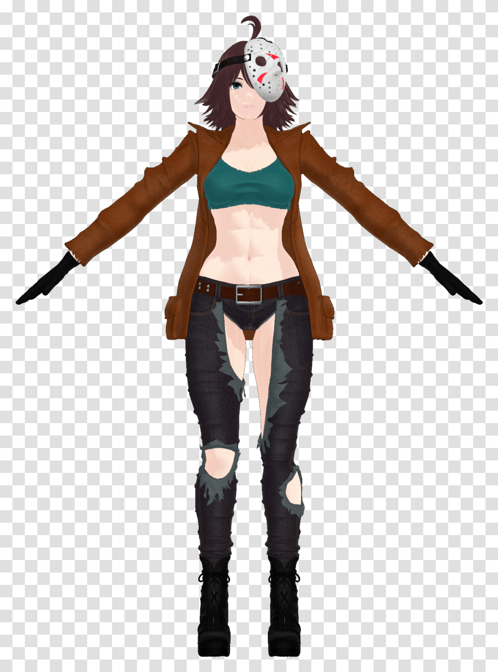 Shisui Set Of Casting Jason Voorhees Wife, Person, Female, Costume Transparent Png