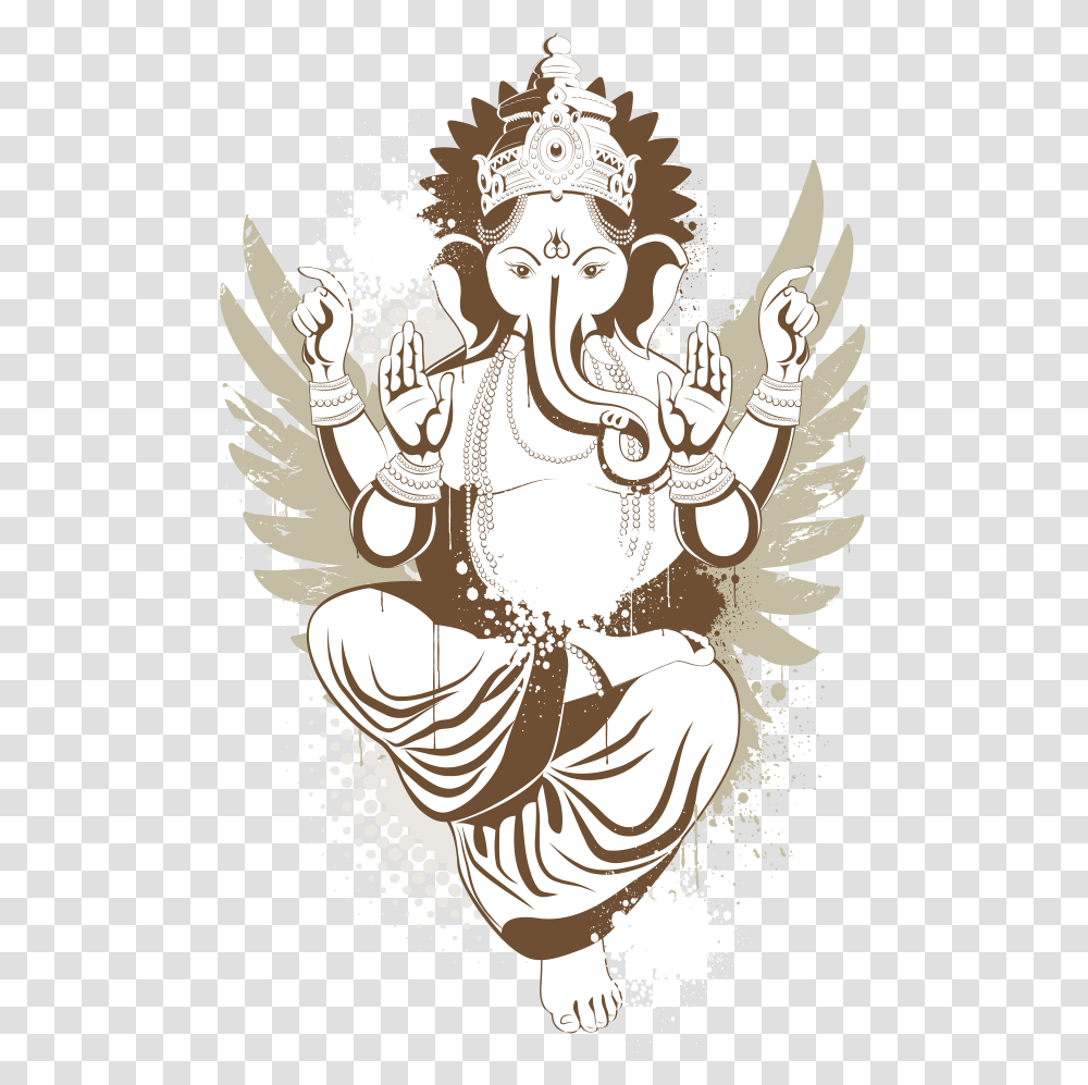 Shiva Ganesha Tattoo Deity Lord Ganesha Vector, Hair, Drawing Transparent Png