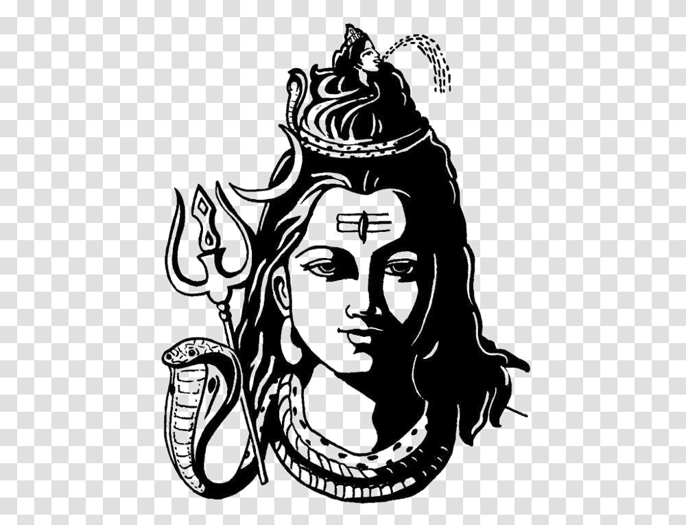 Shiva Images Lord Shiva Black And White, Drawing, Doodle Transparent Png
