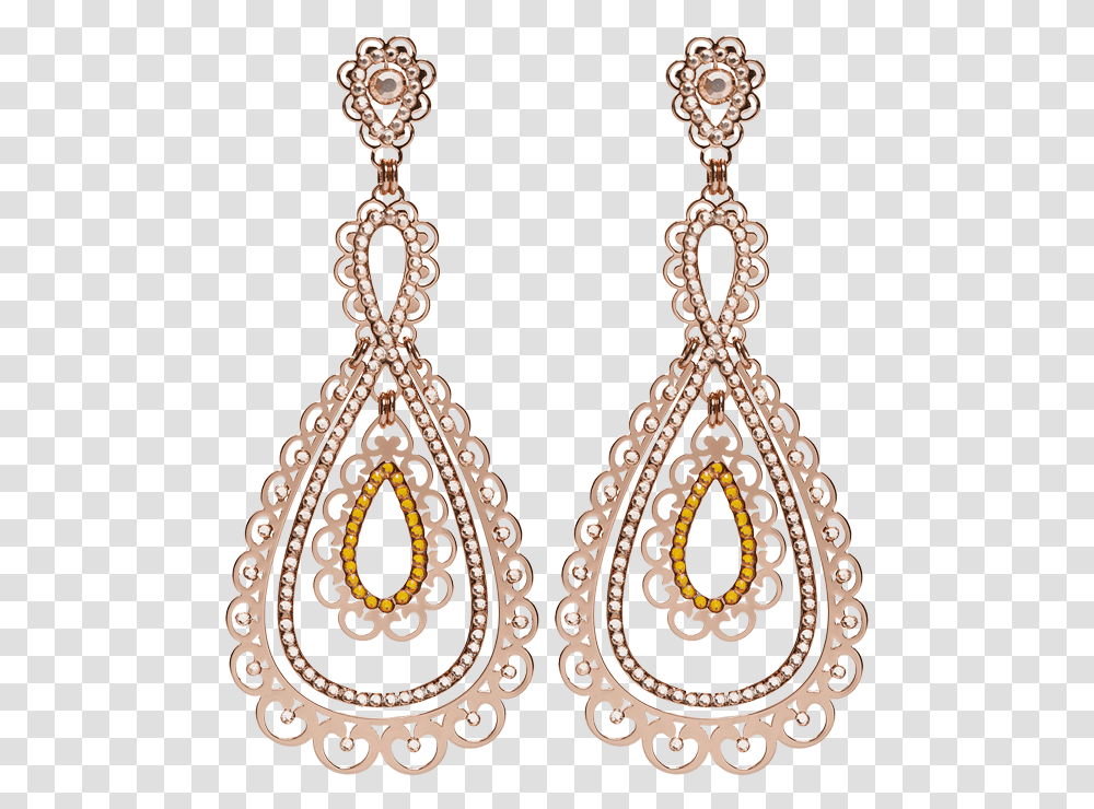 Shiyaya Earring Stud Teardrops Rose Gold Light Peach Earrings, Accessories, Accessory, Jewelry, Pattern Transparent Png