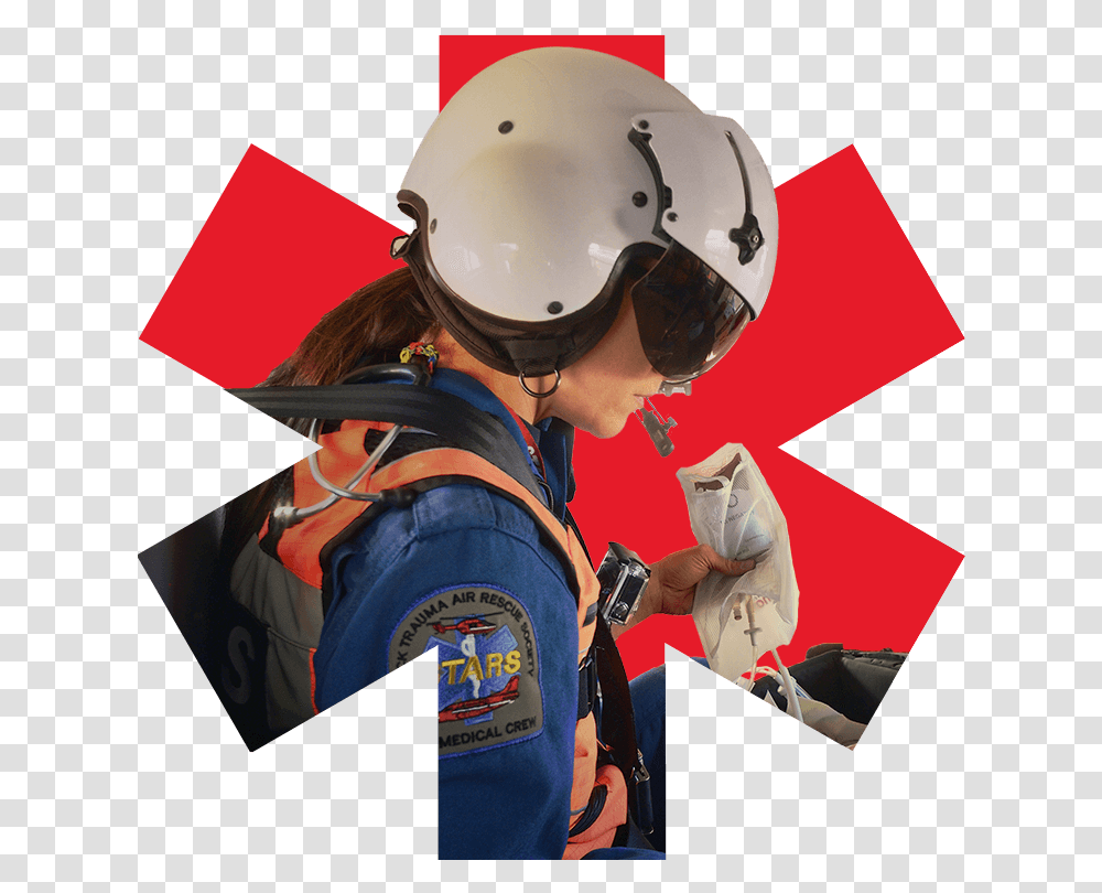 Shock Trauma Air Rescue Society, Helmet, Crash Helmet, Person Transparent Png