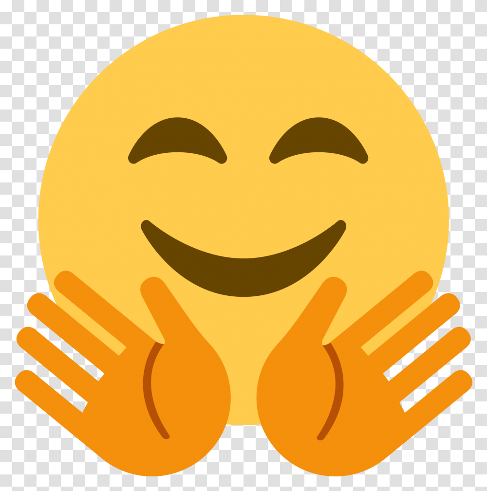 Shocked Emoji Emoji Hug Emoticons Faces Significado Hug Emoji Twitter, Plant, Pumpkin, Vegetable, Food Transparent Png