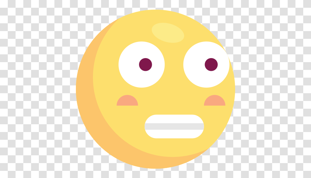 Shocked Emoji Icon Circle, Egg, Food, Sphere, Rattle Transparent Png