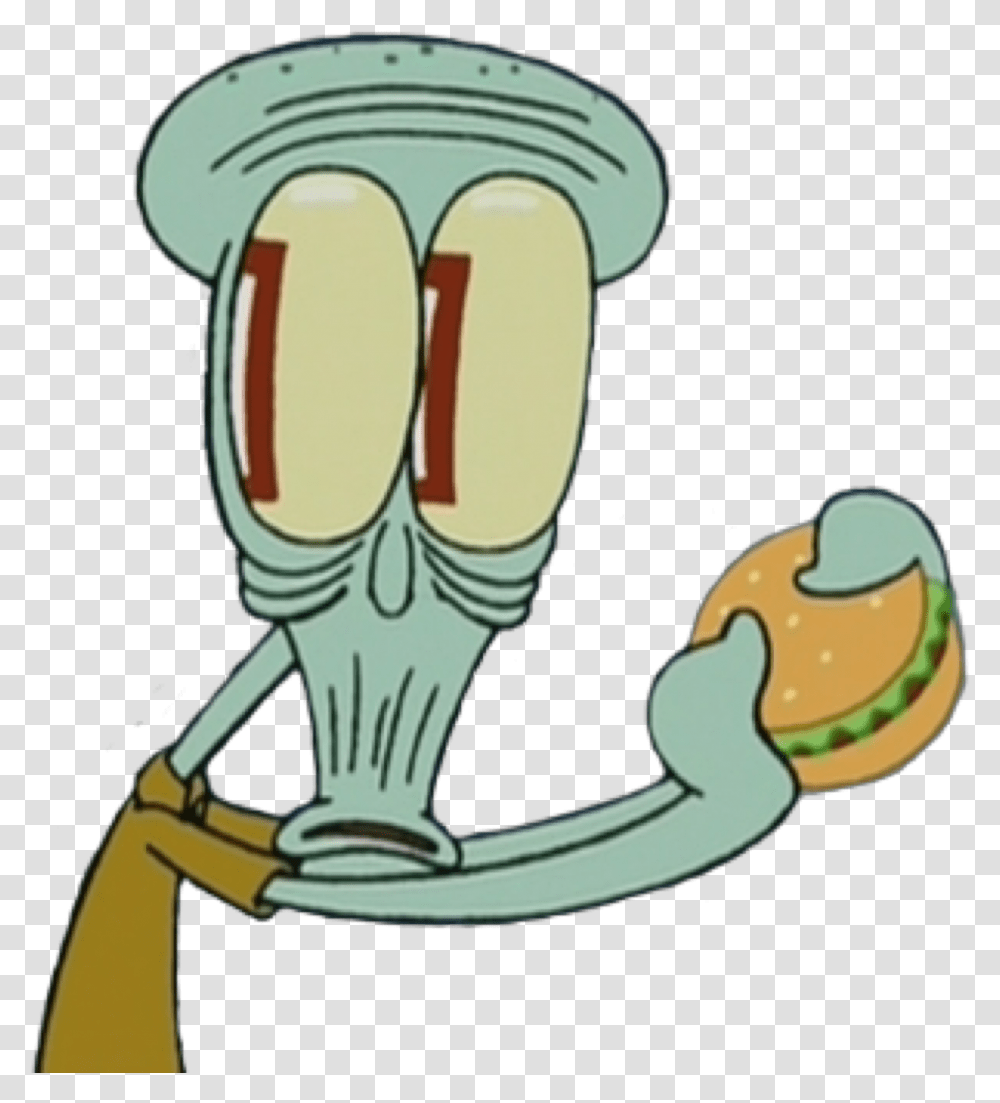 Shocked Face Clipart Squidward Stickers, Hook, Animal, Sea Life Transparent Png