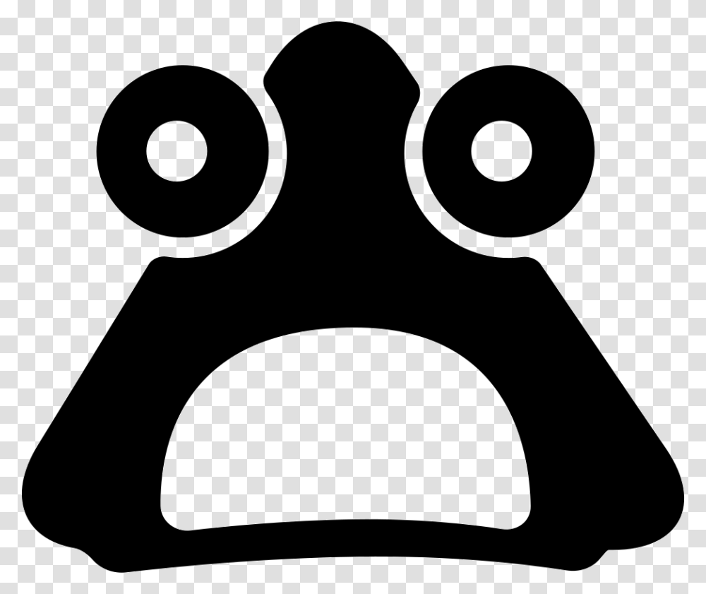 Shocked Face Icon Free Download, Stencil, Pillow, Cushion Transparent Png