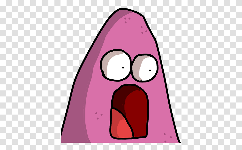 Shocked Patrick By Fnafdude Cartoon, Apparel, Sweets Transparent Png