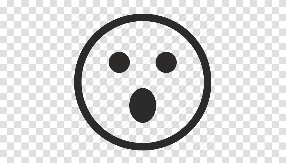 Shocked Smiley Face Black And White Happy Face Clipart Black, Hole, Dice, Badminton, Sport Transparent Png