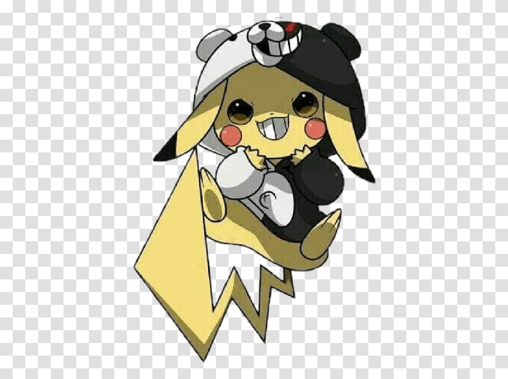 Shocker Clipart Monokuma Pikachu, Apparel, Helmet, Hat Transparent Png