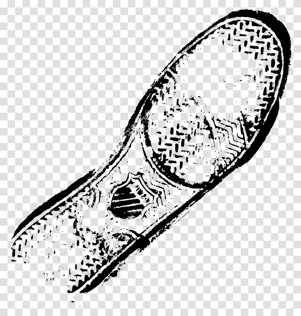 Shoe Footprint Converse Shoes Foot Print, Blade, Weapon, Weaponry, Knife Transparent Png