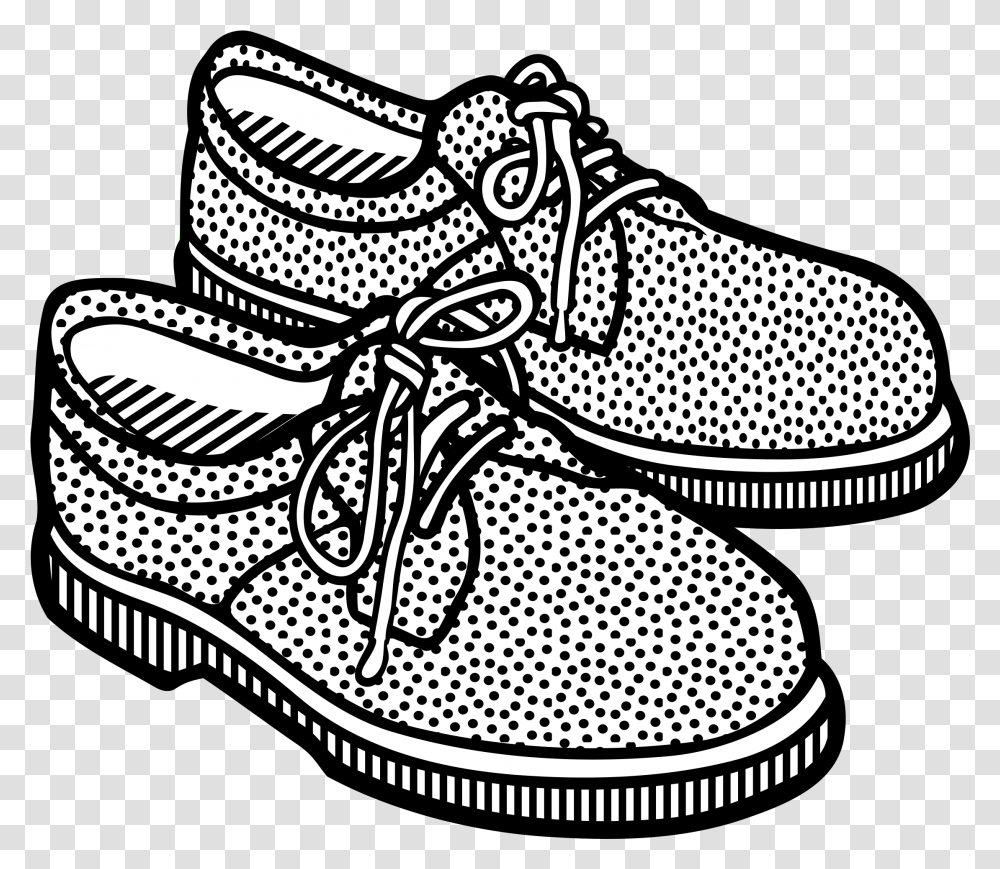 Shoe Sneakers Adidas Clip Art Shoes Clipart Black And White, Apparel, Footwear, Running Shoe Transparent Png