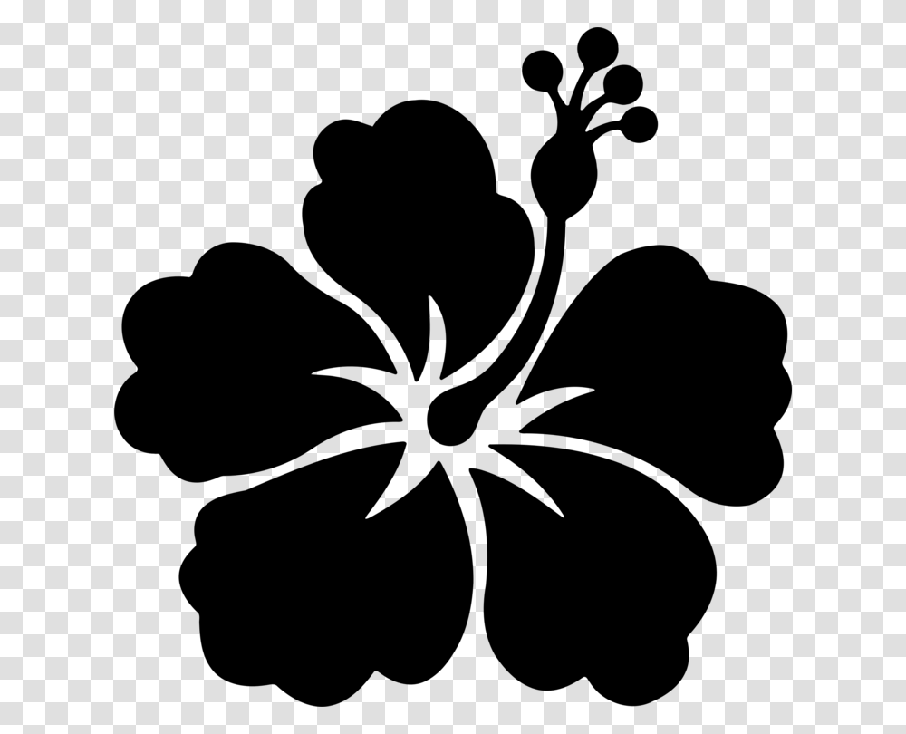 Shoeblackplant Flower Stencil Wall Decal Sticker, Gray, World Of Warcraft Transparent Png