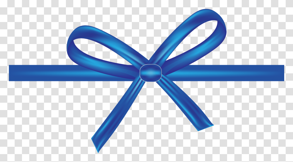 Shoelace Knot Blue Ribbon Bow Tie, Scissors, Blade, Weapon, Weaponry Transparent Png