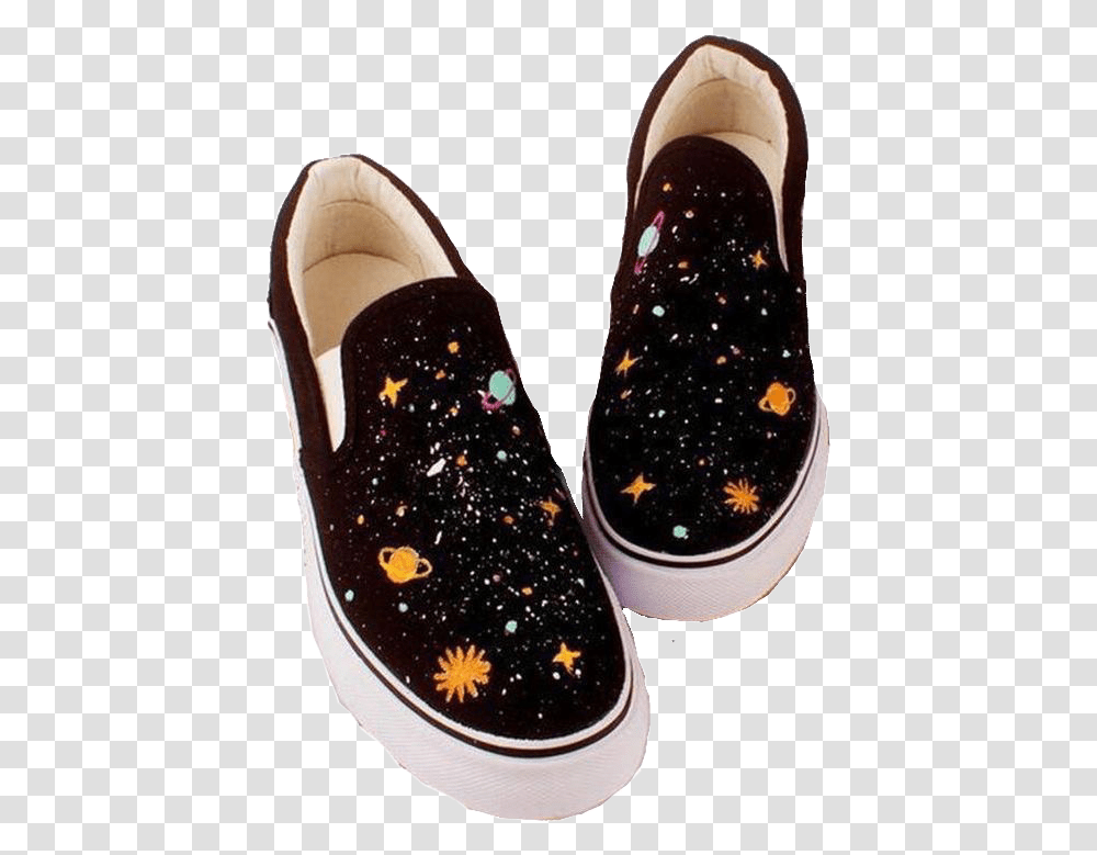 Shoes Aesthetic Aestheticclothes Vans Space Small Things To Paint On Black Converse, Apparel, Footwear, Sneaker Transparent Png
