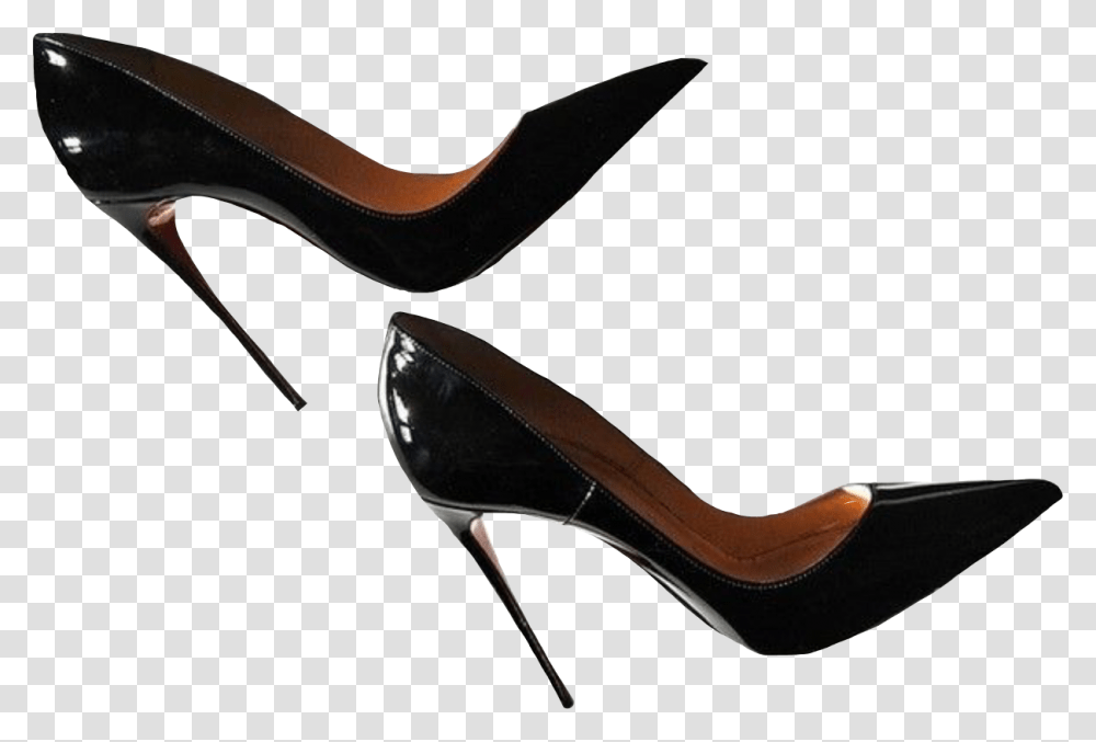 Shoes Heels Heelsfashion Heelshoe Blackaesthetic Basic Pump, Apparel, High Heel, Footwear Transparent Png