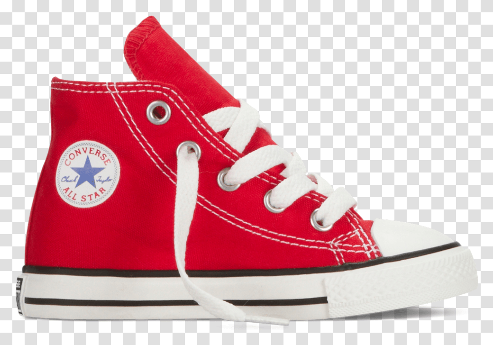 Shoes Red Tops Emma Red Converse High Tops Infant, Apparel, Footwear, Sneaker Transparent Png