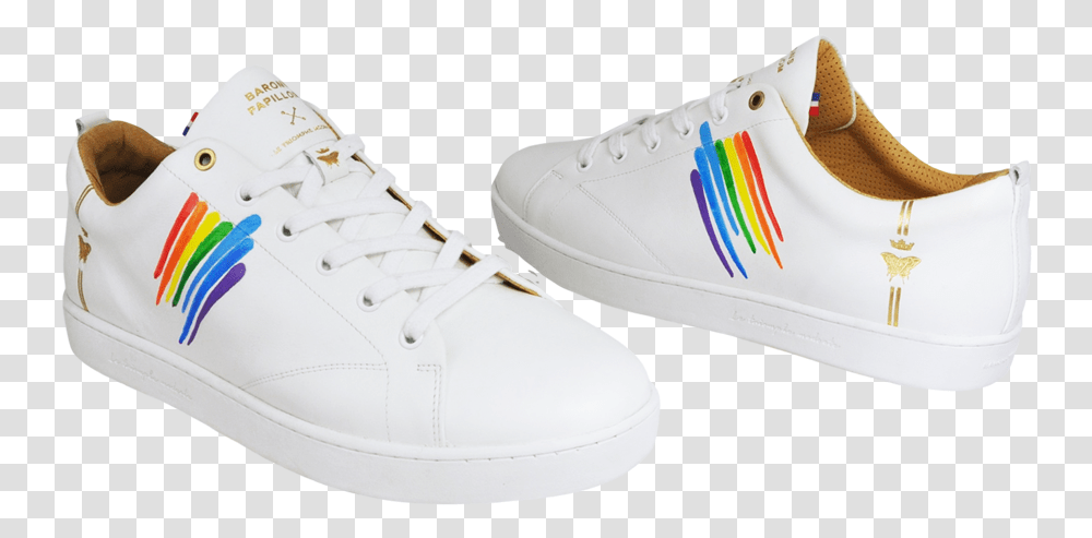 Shoes Sneaker Baron Papillon Rainbow Sneakers Rainbow, Footwear, Clothing, Apparel, Canvas Transparent Png