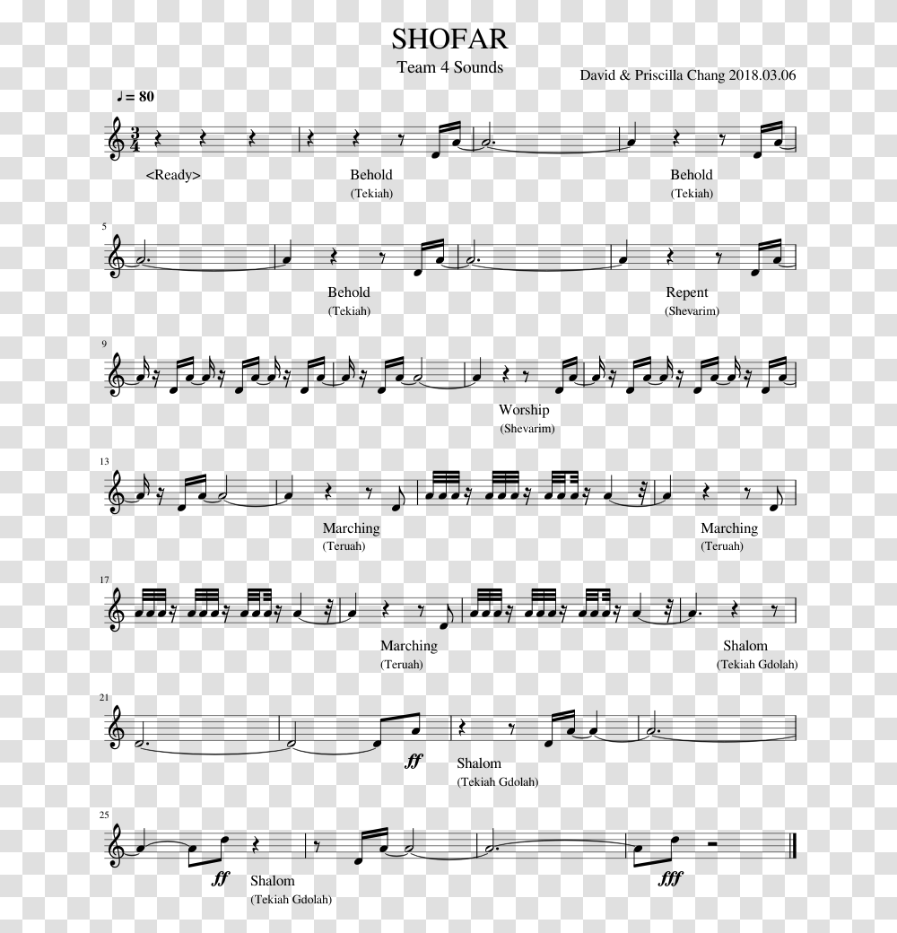 Shofar Sheet Music, Gray, World Of Warcraft Transparent Png