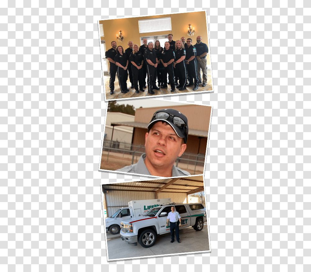 Shon Matthews Named 2019 Star Of Life In Texarkana Commercial Vehicle, Person, Clothing, Truck, Sunglasses Transparent Png