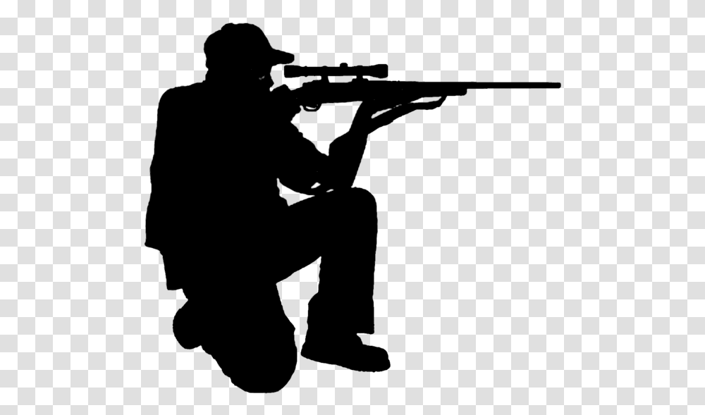 Shoot Rifle, Person, Human, Kneeling, Weapon Transparent Png