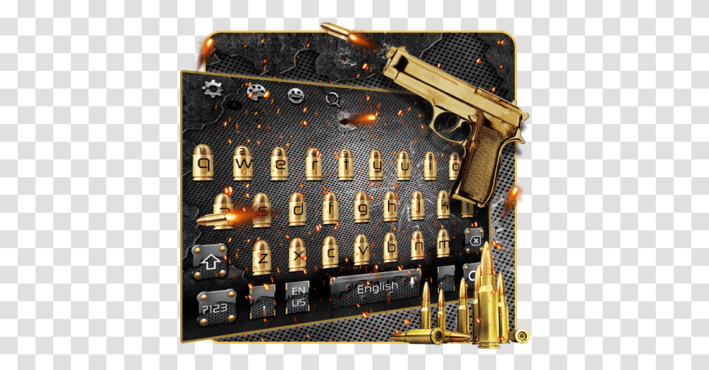 Shooting Gun Keyboard - Lietotnes Pakalpojum Google Play Firearm, Weapon, Weaponry, Ammunition, Armory Transparent Png