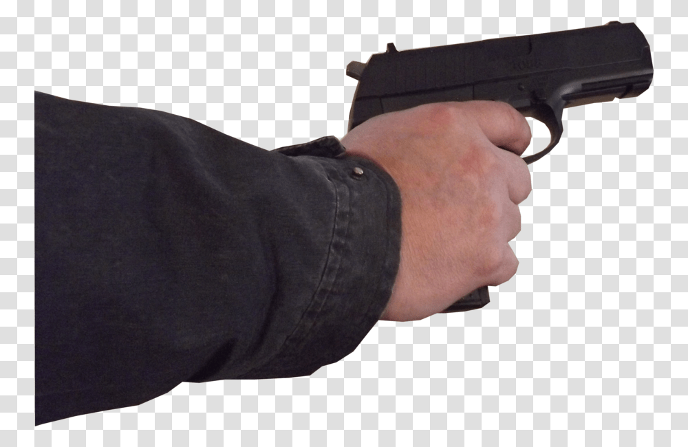 Shooting Range Hand On Pistol, Person, Human, Weapon, Weaponry Transparent Png