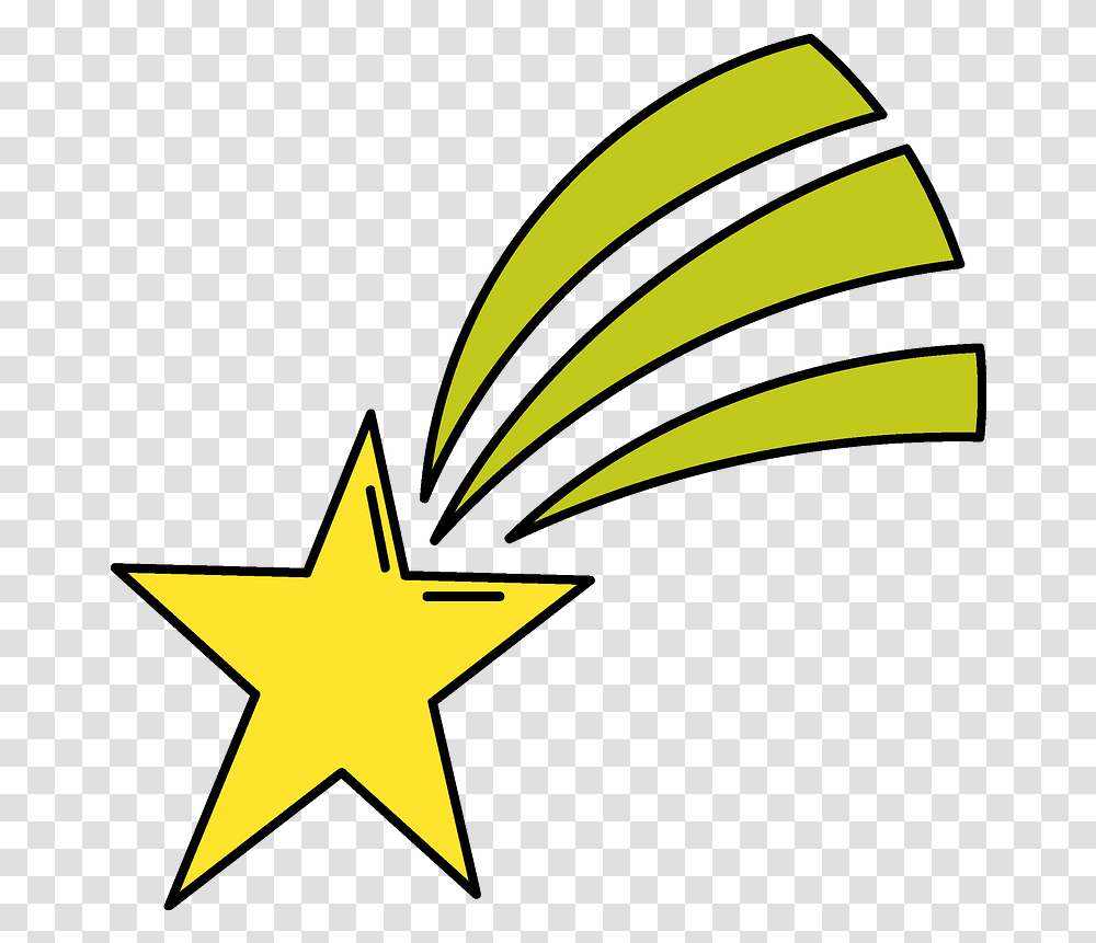 Shooting Star Clipart Free Download Star Clipart, Symbol, Star Symbol, Logo, Trademark Transparent Png