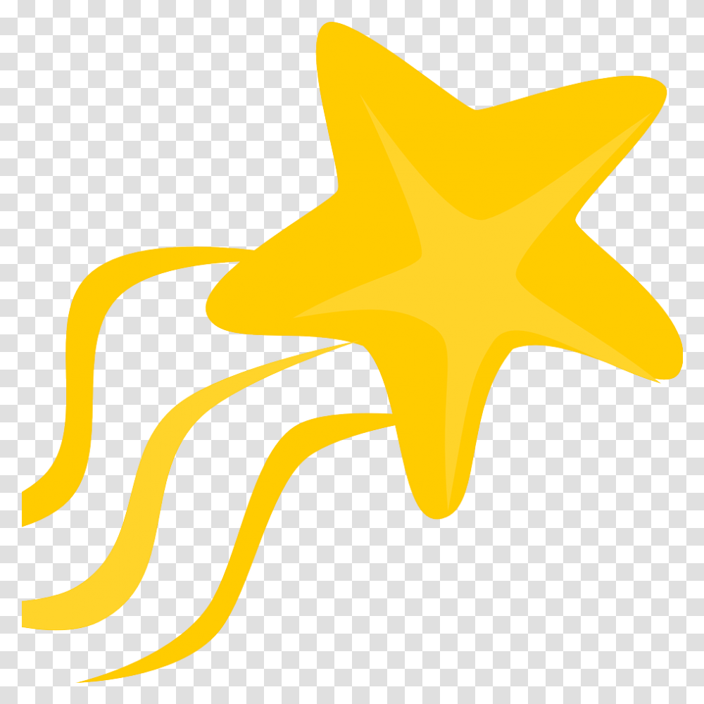 Shooting Star Clipart Shooting Star Clipart, Symbol, Star Symbol, Hammer, Tool Transparent Png