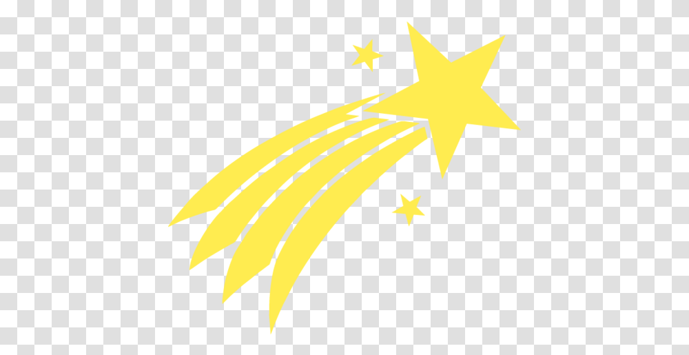 Shooting Star Icon Free Icons Easy To Download And Use Yellow Shooting Star Icon, Symbol, Banana, Fruit, Plant Transparent Png