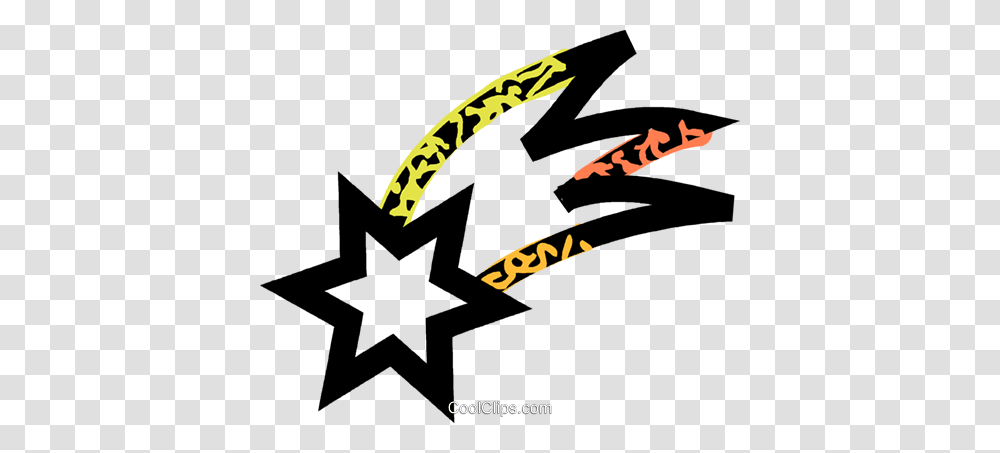 Shooting Star Royalty Free Vector Clip Art Illustration, Star Symbol, Logo Transparent Png
