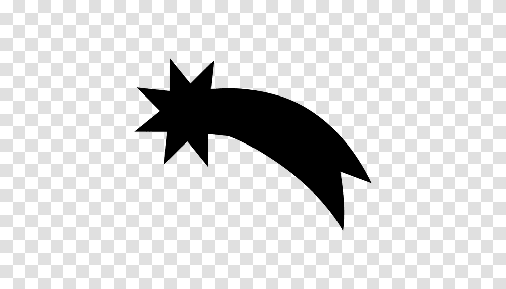 Shooting Star Silhouette, Shark, Sea Life, Fish Transparent Png