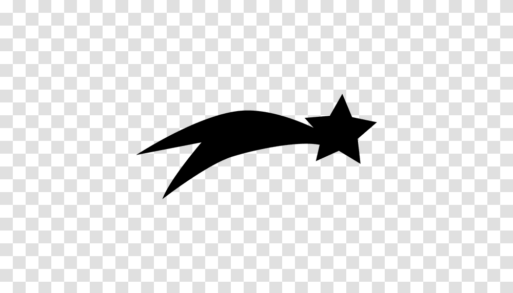 Shooting Star Silhouette, Star Symbol, Animal, Bird Transparent Png