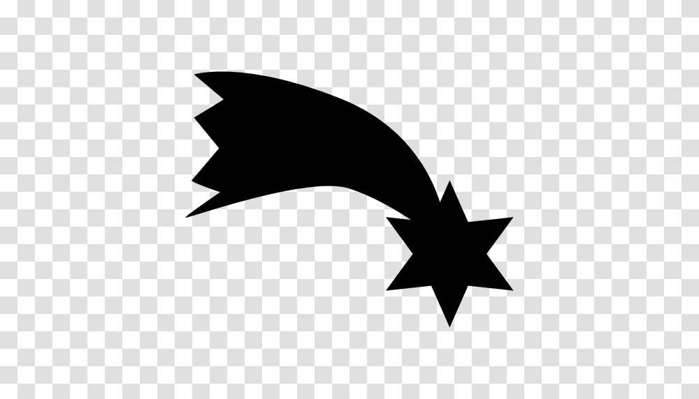 Shooting Star Silhouette, Star Symbol, Bird, Animal Transparent Png