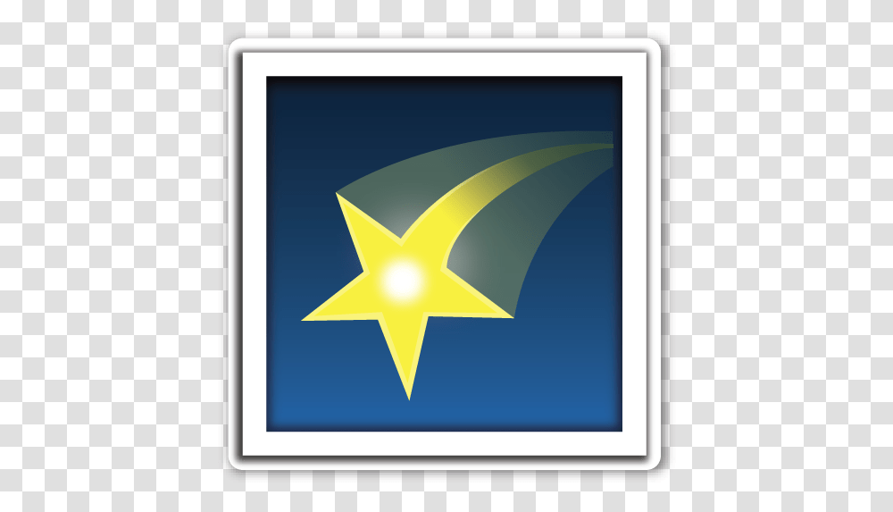 Shooting Star Stars Emoji Vertical, Symbol, Star Symbol, Monitor, Screen Transparent Png