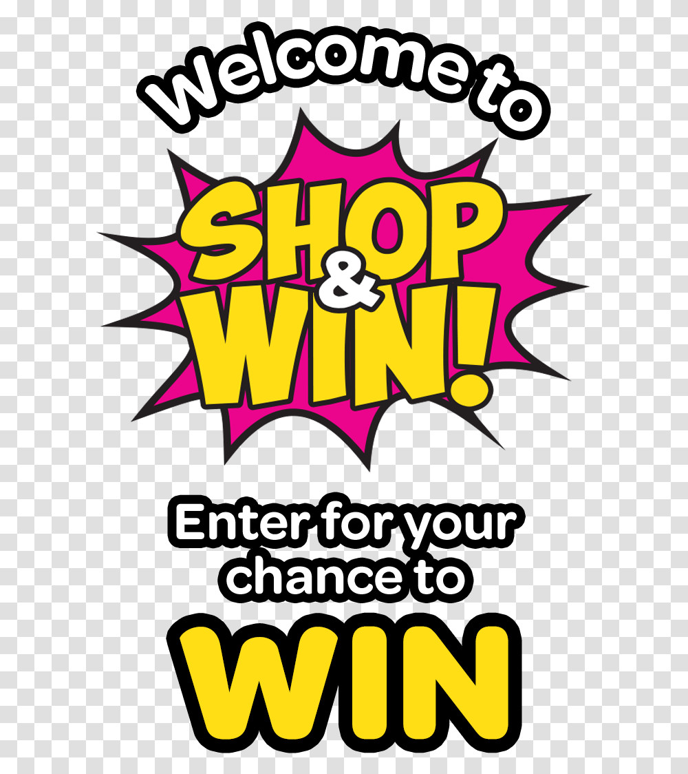 Shop And Win Banner Shop And Win, Advertisement, Poster, Flyer, Paper Transparent Png