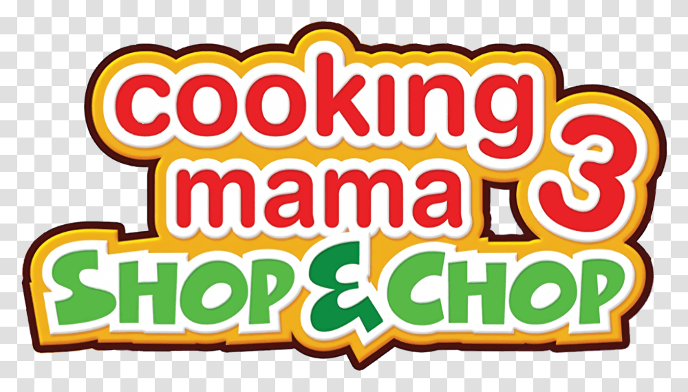 Shop Chop Cooking Mama 3 Logo, Word, Meal, Food, Text Transparent Png