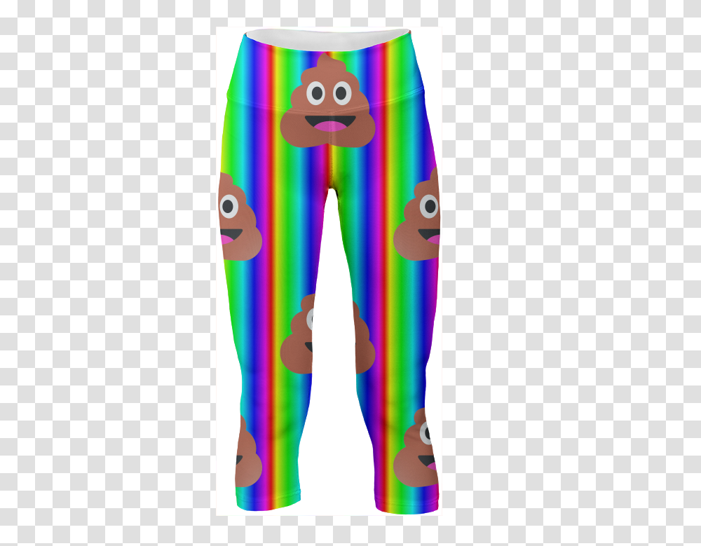 Shop Rainbow Poop Emoji Yoga Pants Leggings Yoga Pants, Nature, Outdoors, Toy Transparent Png