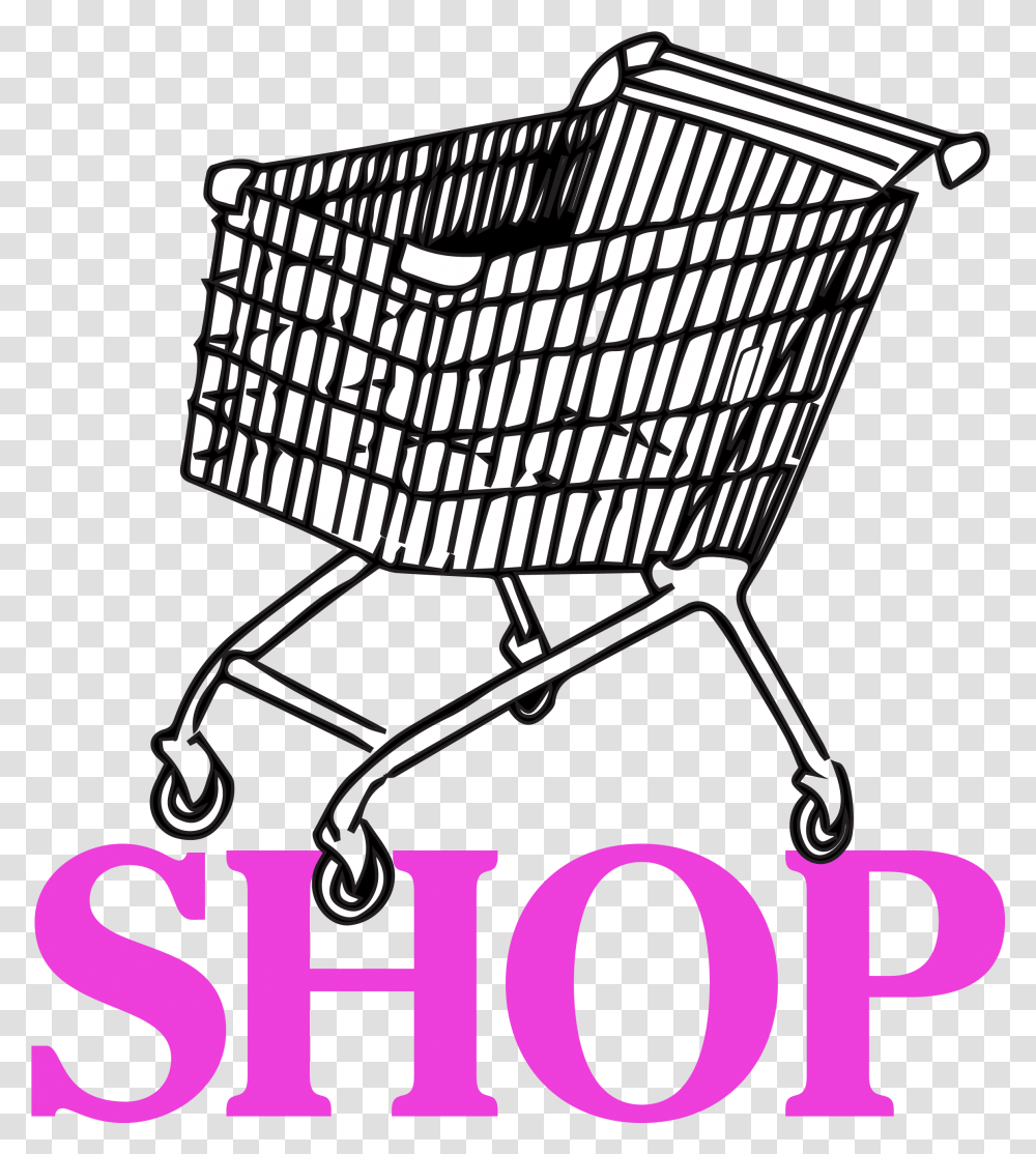 Shop Shopping Cart, Crib, Furniture, Basket, Chair Transparent Png
