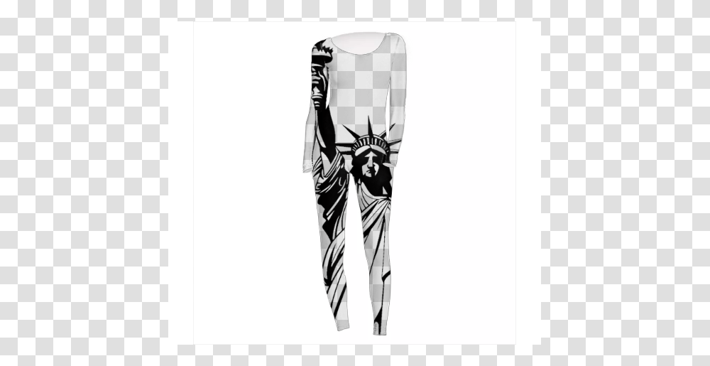 Shop Statue Of Liberty Vp Adult Unitard, Pants, Spandex, Long Sleeve Transparent Png
