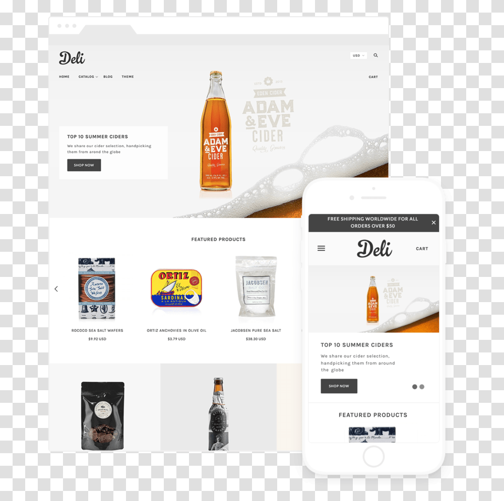 Shopify Premium Themes, Beverage, Bottle, Poster, Advertisement Transparent Png