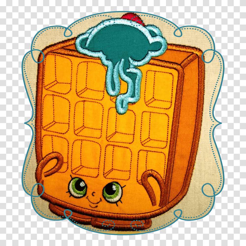 Shopkins Applique Waffle, Grenade, Bomb, Weapon, Weaponry Transparent Png