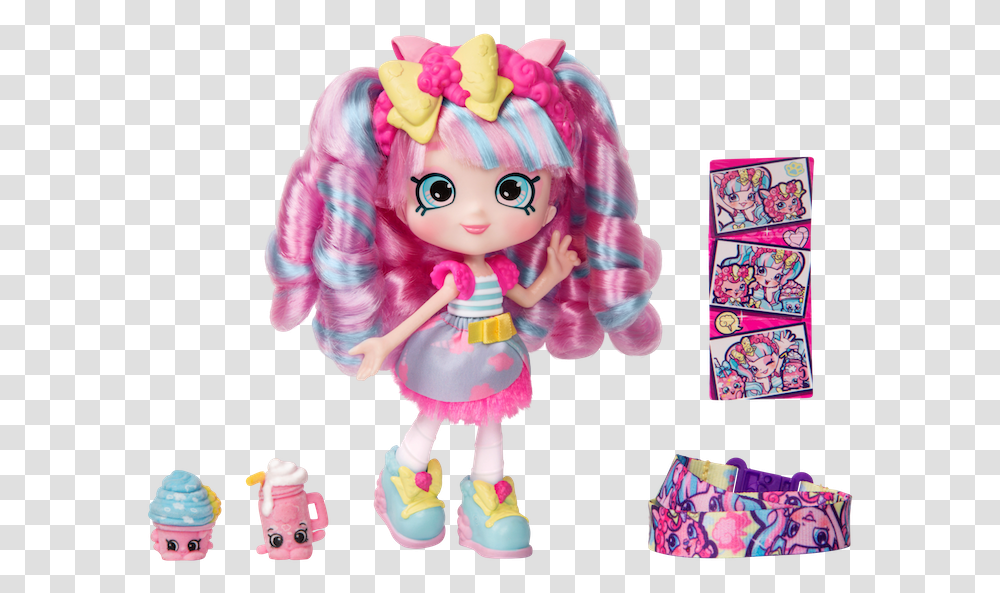 Shopkins Candy Sweets Shoppie Doll, Toy, Barbie, Figurine, Person Transparent Png