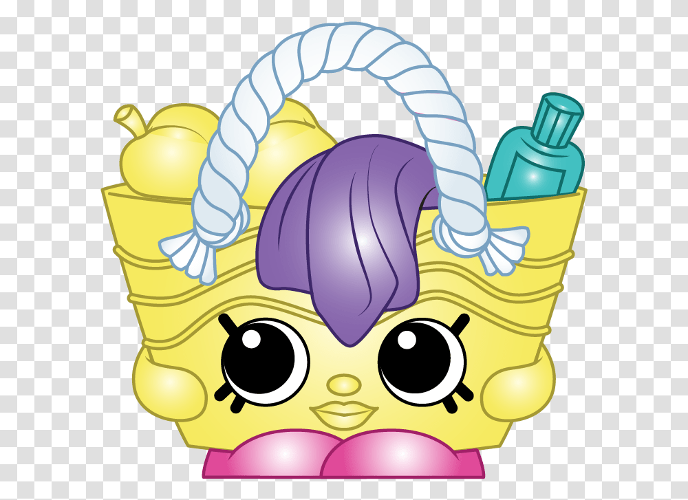 Shopkins Characters, Head, Shopping Basket, Toy Transparent Png