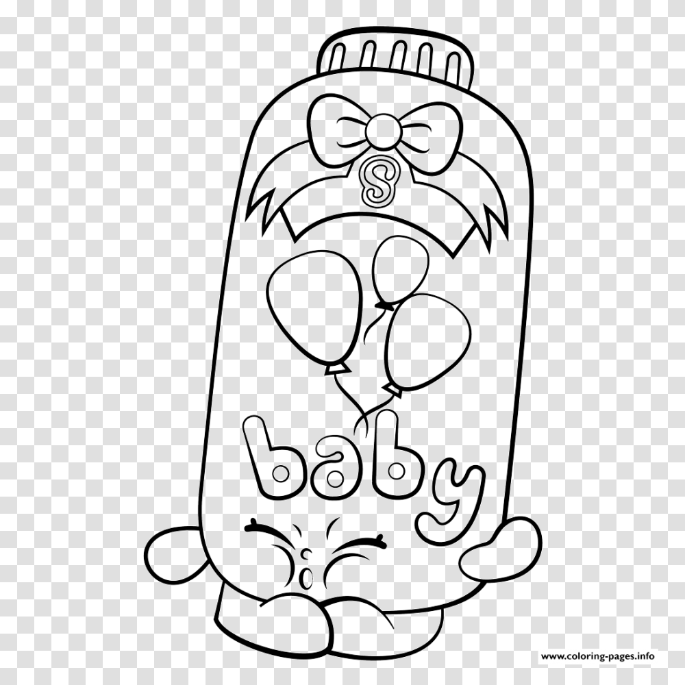 Shopkins Coloring Pages Season Limited Edition Free Coloring Library, Bottle, Jar, Shaker Transparent Png