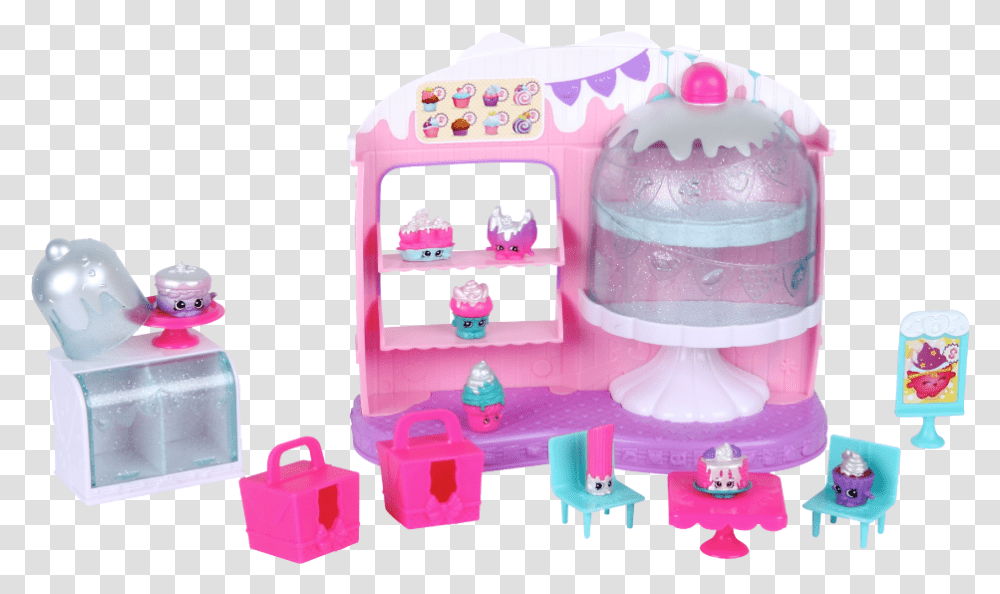 Shopkins Cupcake Cafe Shopkins, Furniture, Birthday Cake, Dessert, Food Transparent Png