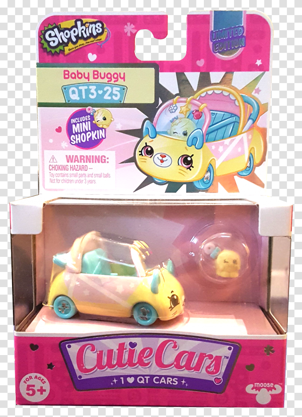 Shopkins Season 3 Cutie Cars Baby Buggy, Figurine, Toy, Wheel, Machine Transparent Png