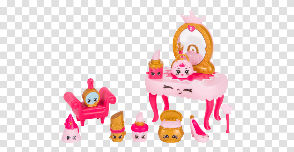Shopkins Season7princespartyplaysetpng - Kids Time Shopkins Princess Party, Birthday Cake, Food, Toy, Rattle Transparent Png